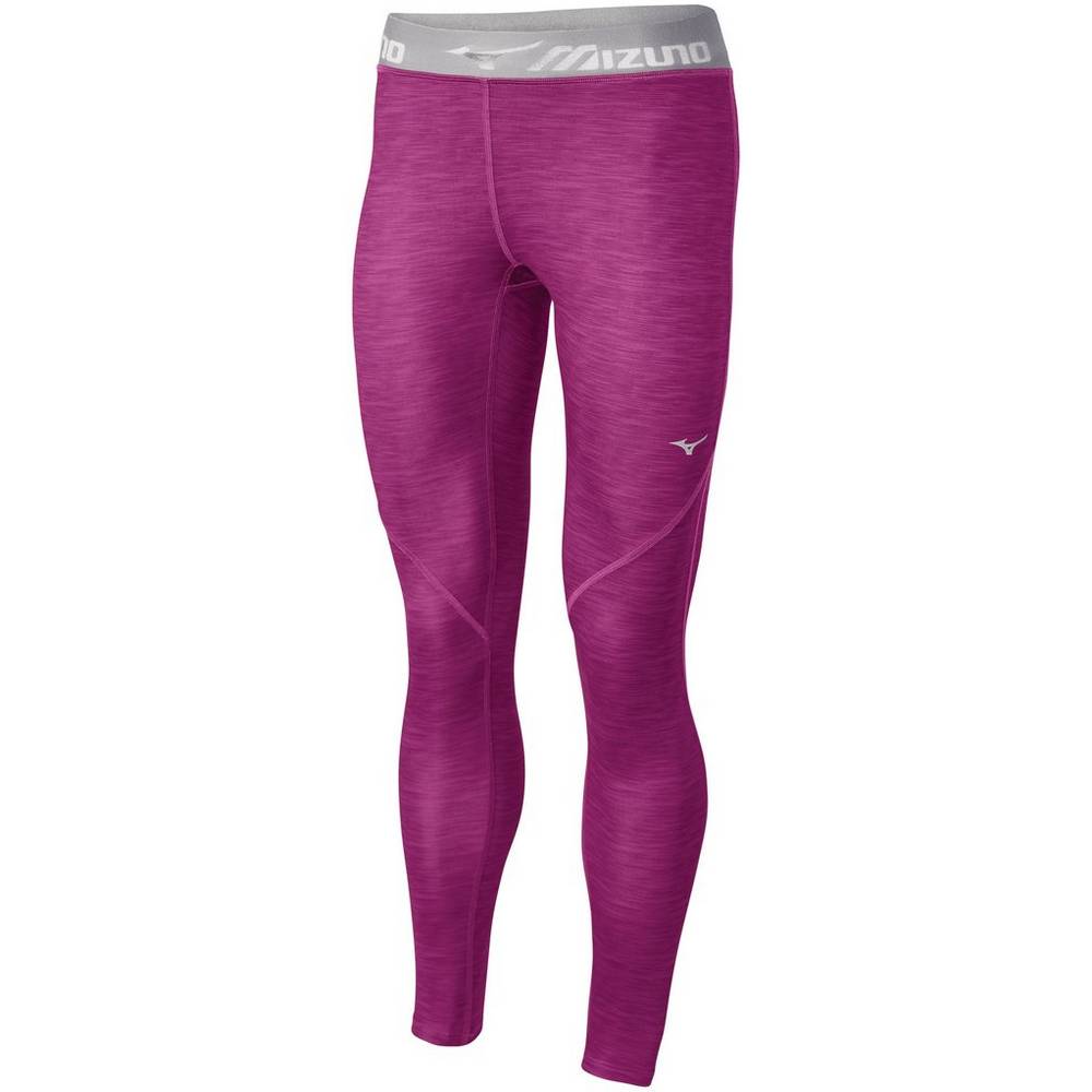 Mallas Mizuno Impulse Print Long Mujer Moradas Outlet CNEW-62710